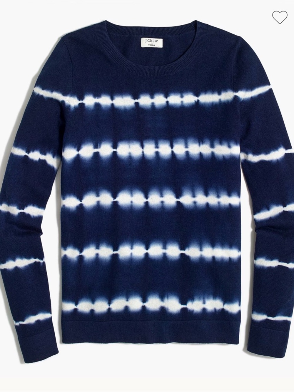 J. Crew Tie-Dye Teddie Crewneck Sweater
